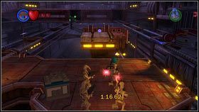 Znajdziesz tam konsolę, której może użyć droid IG-86 [1] - Misje łowców nagród (1) | Etapy specjalne | LEGO Star Wars III The Clone Wars - LEGO Star Wars III: The Clone Wars - poradnik do gry