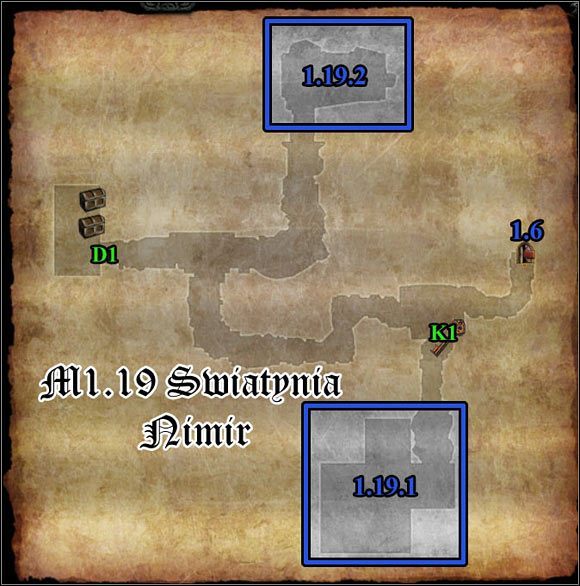 K1 Klucz do drzwi D1 - M1.18; M1.19 - Czarny rynek i Świątynia Nimir | Mapy - Divinity II: Flames of Vengeance - poradnik do gry