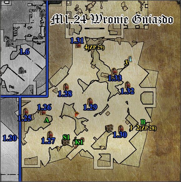 1 - M1.24; M1.25 - Wronie Gniazdo, oraz Dom Serwusa i Aliny | Mapy - Divinity II: Flames of Vengeance - poradnik do gry