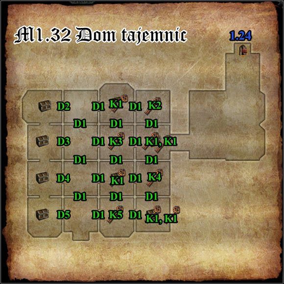 K1 Klucz do drzwi D1 - M1.31; M1.32 - Dom Claire i Dom tajemnic | Mapy Divinity II Flames of Vengeance - Divinity II: Flames of Vengeance - poradnik do gry