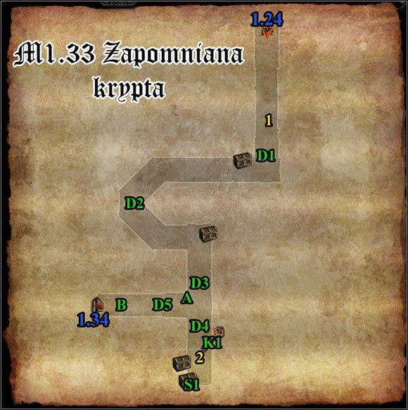 1 - M1.33; M1.34 - Zapomniana krypta i Plac Źródła | Mapy - Divinity II: Flames of Vengeance - poradnik do gry