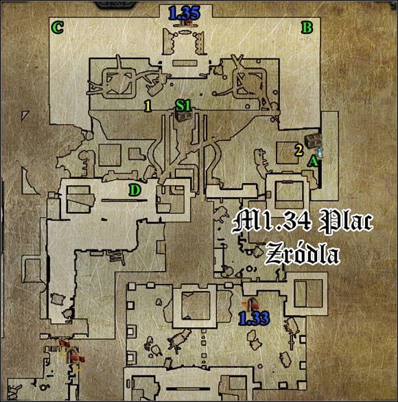 1 - M1.33; M1.34 - Zapomniana krypta i Plac Źródła | Mapy - Divinity II: Flames of Vengeance - poradnik do gry