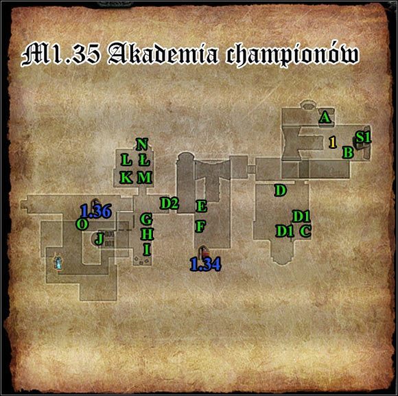1 - M1.35; M1.36 - Akademia championów i Przedpotopowa krypta | Mapy - Divinity II: Flames of Vengeance - poradnik do gry