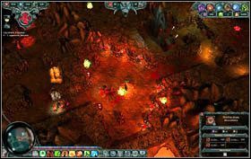 Idziemy w lewy górny róg planszy poprzez ścieżkę odchodzącą od naszych włości w tamtym kierunku (mapa, punkt 1) - Misja 17 - Crystal Throne | Opis przejścia Dungeons - Dungeons - poradnik do gry