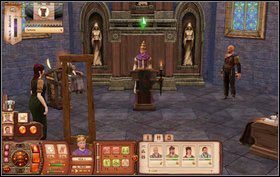 Następnie Kapłan musi zwiększyć poziom strachu - wybieramy opcje żarliwie podczas głoszenia kazań - Inkwizycja | Misje w The Sims Średniowiecze - The Sims: Średniowiecze - poradnik do gry