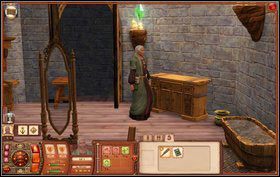 Udajemy się na rynek i nasycamy wodę, a później komunikujemy się z fontanną - Legendarna Fontanna | Misje w The Sims Średniowiecze - The Sims: Średniowiecze - poradnik do gry