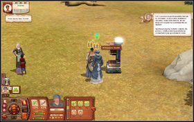 Zamiatamy podłogę - klikając na postać naszego Sima, a później rozmawiamy ze wskazaną osobą - Pielęgniarka z Klątwą | Misje w The Sims Średniowiecze - The Sims: Średniowiecze - poradnik do gry