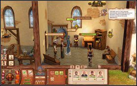 Żeby zamieść podłogę klikamy na Sima - Preludium Zarazy | Misje w The Sims Średniowiecze - The Sims: Średniowiecze - poradnik do gry