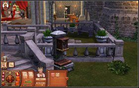 Medyk: Korespondencję handlową napiszemy przy Stole Skryby - jeden jest w Sali Tronowej - Preludium Zarazy | Misje w The Sims Średniowiecze - The Sims: Średniowiecze - poradnik do gry