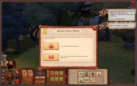 Przedostatni wybór postawi nas w niezręcznej sytuacji - osoba będzie chciała demonstracji czynności, która prowadzi do powstania dziecka (Bara-Bara) - Wesoły Doktor Miłości | Misje w The Sims Średniowiecze - The Sims: Średniowiecze - poradnik do gry