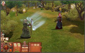 Na początku zadania otrzymamy rozkaz szukania kapelusza - musimy po prostu poczekać - Wiedźma Powróciła | Misje w The Sims Średniowiecze - The Sims: Średniowiecze - poradnik do gry