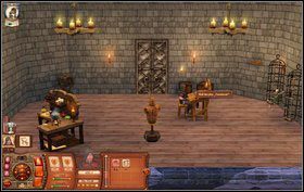 Po spotkaniu wiedźmy szpieg będzie musiał poćwiczyć na manekinie i naostrzyć miecz (znajdziemy go w ekwipunku) - Wiedźma Powróciła | Misje w The Sims Średniowiecze - The Sims: Średniowiecze - poradnik do gry