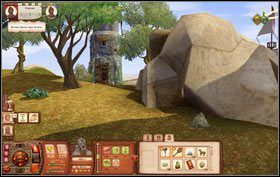 Rzucamy zaklęcie na Kowala (po wytworzeniu przebrania) - Zwariowane Golemy | Misje w The Sims Średniowiecze - The Sims: Średniowiecze - poradnik do gry