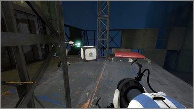 Po jego wciśnięciu z rury wypada skrzynka - Rozdział 5 - Żele mobilności (2) | Tryb współpracy Portal 2 - Portal 2 - poradnik do gry