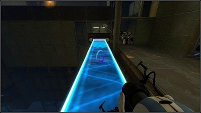 Po ponownym ciśnieniu czerwonego guzika powstanie druga niebieska plama - Rozdział 5 - Żele mobilności (1) | Tryb współpracy Portal 2 - Portal 2 - poradnik do gry