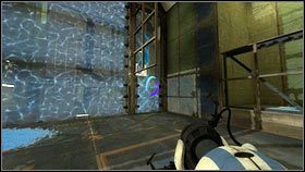 Zrzuci w ten sposób porcję żelu, po której może przeskoczyć za barierę [1] - Rozdział 5 - Żele mobilności (1) | Tryb współpracy Portal 2 - Portal 2 - poradnik do gry