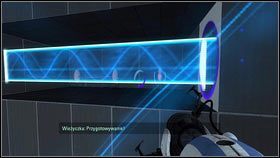 Pomarańczowy musi znaleźć się na szachownicy w rogu pomieszczenia [1] - Rozdział 4 - Świetlna bariera (3) | Tryb współpracy Portal 2 - Portal 2 - poradnik do gry