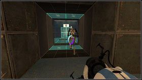 Powstały tunel zabierz oba roboty na drugą stronę przepaści - Rozdział 4 - Świetlna bariera (3) | Tryb współpracy Portal 2 - Portal 2 - poradnik do gry