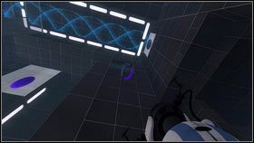 Gdy się tam znajdzie, jego towarzysz musi wejść na czerwony podest - Rozdział 4 - Świetlna bariera (2) | Tryb współpracy Portal 2 - Portal 2 - poradnik do gry