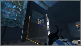 Gdy skończy, jego towarzysz powinien stanąć na katapulcie [1] - Rozdział 4 - Świetlna bariera (1) | Tryb współpracy Portal 2 - Portal 2 - poradnik do gry