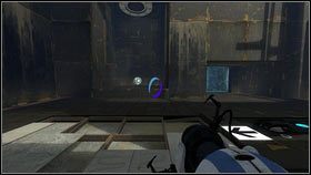 Świetlisty chodnik zakończy się na ścianie po przeciwnej stronie pomieszczenia - Rozdział 3 - Świetlna bariera (1) | Tryb współpracy Portal 2 - Portal 2 - poradnik do gry