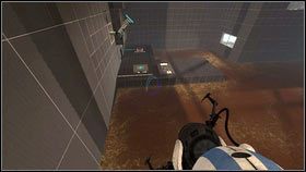 Zaraz na początku niech pomarańczowy robot wejdzie na katapultę [1] - Rozdział 2 - Masa i prędkość (2) | Tryb współpracy Portal 2 - Portal 2 - poradnik do gry