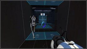 Jak drugi robot skorzysta z wyrzutni, trafi na samą górę [1] - Rozdział 2 - Masa i prędkość (2) | Tryb współpracy Portal 2 - Portal 2 - poradnik do gry