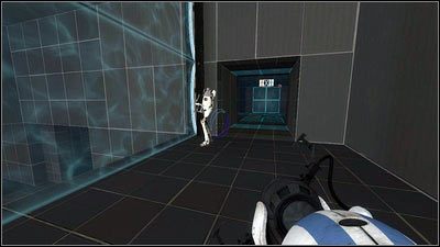 Po wejściu na katapultę wylądujesz za barierą - Rozdział 2 - Masa i prędkość (2) | Tryb współpracy Portal 2 - Portal 2 - poradnik do gry