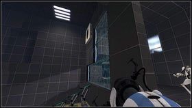 Na początku niech pomarańczowy robot stworzy dwa portale na białych płaszczyznach przed sobą [1], a niebieski wskoczy do środka - Rozdział 2 - Masa i prędkość (1) | Tryb współpracy Portal 2 - Portal 2 - poradnik do gry