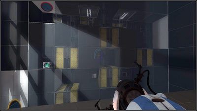 Idź cały czas prosto, aż dojdziesz do miejsca z dwoma czerwonymi podestami - Rozdział 1 - Tworzenie zespołu (3) | Tryb współpracy Portal 2 - Portal 2 - poradnik do gry