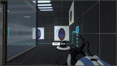 Czerwony i pomarańczowy powinny znaleźć się na dwóch pozostałych panelach - Rozdział 1 - Tworzenie zespołu (2) | Tryb współpracy Portal 2 - Portal 2 - poradnik do gry