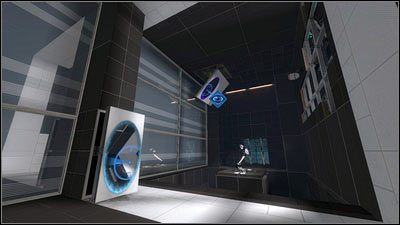 W kolejnym pomieszczeniu nauczysz się wskazywać partnerowi miejsca, w których chcesz, żeby postawił portal - Rozdział 1 - Tworzenie zespołu (1) | Tryb współpracy Portal 2 - Portal 2 - poradnik do gry