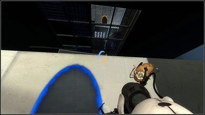 Na początku biegnij cały czas prosto, aż twój przeciwnik zablokuje przejście - Rozdział 9 - Teraz musi Cię zabić (1) | Opis przejścia Portal 2 - Portal 2 - poradnik do gry