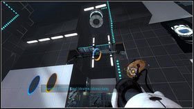 Na początku etapu podejdź do stojącego niedaleko czerwonego przycisku i wduś go [1] - Rozdział 8 - Swędzenie (6) | Opis przejścia Portal 2 - Portal 2 - poradnik do gry