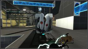 Twoim kolejnym krokiem powinno być postawienie pomarańczowej dziury na panelu z drugiej strony pomieszczenia [1] - Rozdział 8 - Swędzenie (3) | Opis przejścia Portal 2 - Portal 2 - poradnik do gry