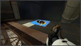 Kawałek dalej będzie plama niebieskiej substancji [1] - Rozdział 7 - Ponowne spotkanie (4) | Opis przejścia Portal 2 - Portal 2 - poradnik do gry