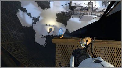 Po skończonym malowaniu, stwórz w zamalowanym miejscu niebieską dziurę - Rozdział 7 - Ponowne spotkanie (3) | Opis przejścia Portal 2 - Portal 2 - poradnik do gry