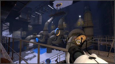 Na dole zobaczysz rozlane substancje - Rozdział 7 - Ponowne spotkanie (2) | Opis przejścia Portal 2 - Portal 2 - poradnik do gry