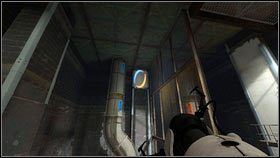 Udaj się w lewo i postaw dwa portale na posadzce [1] - Rozdział 6 - Upadek (5) | Opis przejścia Portal 2 - Portal 2 - poradnik do gry