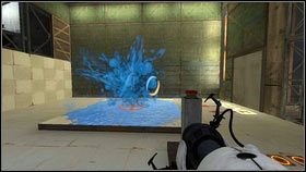 Ten test rozpocznij od wciśnięcia stojącego niedaleko przycisku [1] - Rozdział 6 - Upadek (4) | Opis przejścia Portal 2 - Portal 2 - poradnik do gry