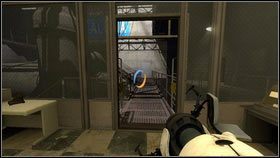 W środku pociągnij za czerwoną dźwignię [1] - Rozdział 6 - Upadek (2) | Opis przejścia Portal 2 - Portal 2 - poradnik do gry