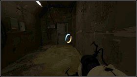 Otwórz stojące za nim drzwi [1], wejdź do środka i zakończ etap [2] - Rozdział 6 - Upadek (1) | Opis przejścia Portal 2 - Portal 2 - poradnik do gry
