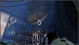 Niebieską stwórz tuż obok przycisku [1] - Rozdział 6 - Upadek (1) | Opis przejścia Portal 2 - Portal 2 - poradnik do gry