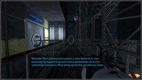 Idąc po metalowym chodniku cały czas prosto, dojdziesz do małej windy [1] - Rozdział 5 - Ucieczka (2) | Opis przejścia Portal 2 - Portal 2 - poradnik do gry