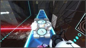 Będąc na górze, ponownie użyj pomarańczowego otworu - Rozdział 3 - Powrót (4) | Opis przejścia Portal 2 - Portal 2 - poradnik do gry