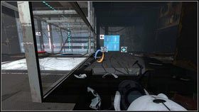 Zrób to w ten sposób, żeby laser zniszczył stojące w korytarzu wieżyczki [1] - Rozdział 3 - Powrót (4) | Opis przejścia Portal 2 - Portal 2 - poradnik do gry