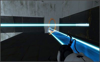 Zaraz na początku etapu stwórz pomarańczowy portal na drodze świecącego mostu - Rozdział 3 - Powrót (2) | Opis przejścia Portal 2 - Portal 2 - poradnik do gry