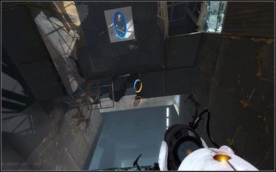 Stwórz nad swoją głową niebieski portal, a pomarańczowy na suficie przed tobą - Rozdział 3 - Powrót (1) | Opis przejścia Portal 2 - Portal 2 - poradnik do gry