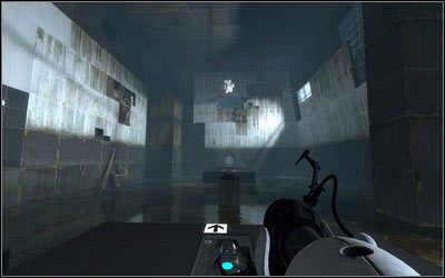 Przedmiot będzie ciągle podbijany przez katapultę po środku - Rozdział 2 - Zimny start (2) | Opis przejścia Portal 2 - Portal 2 - poradnik do gry