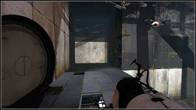 Pomieszczenie, do którego dojdziesz będzie lekko podtopione [1] - Rozdział 2 - Zimny start (2) | Opis przejścia Portal 2 - Portal 2 - poradnik do gry